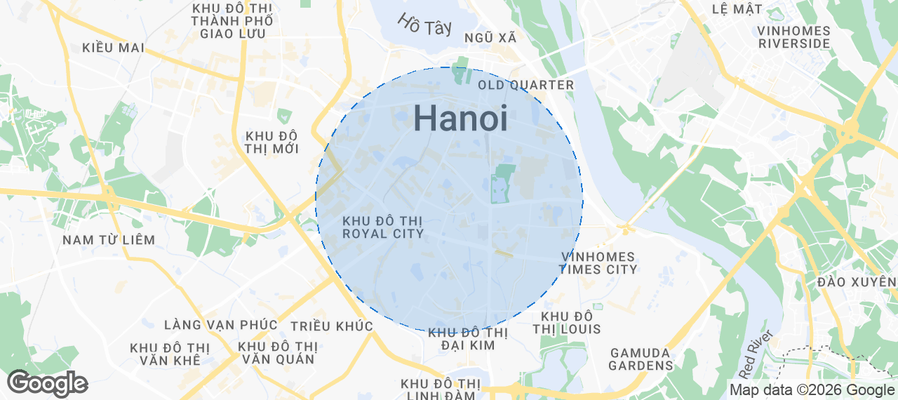 Quận Đống Đa Airbnb map